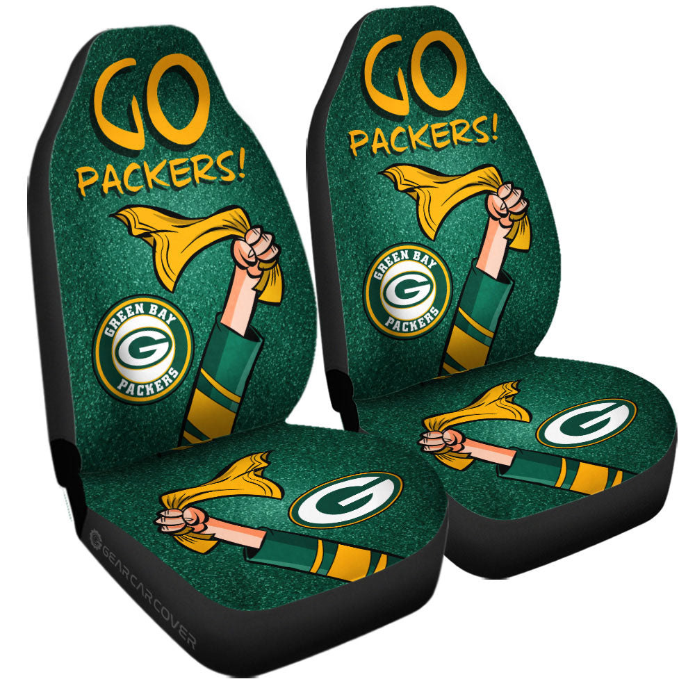 Green Bay Packers Car Seat Covers Custom Car Accessories - Gearcarcover - 3