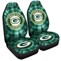 Green Bay Packers Car Seat Covers Custom Tie Dye Car Accessories - Gearcarcover - 3