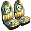 Green Bay Packers Car Seat Covers Custom US Flag Style - Gearcarcover - 3