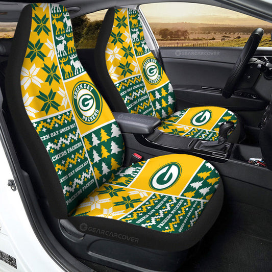 Green Bay Packers Car Seat Covers Custom Ugly Style Car Accessories - Gearcarcover - 2