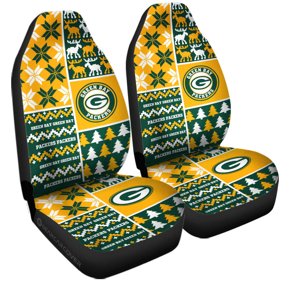 Green Bay Packers Car Seat Covers Custom Ugly Style Car Accessories - Gearcarcover - 3