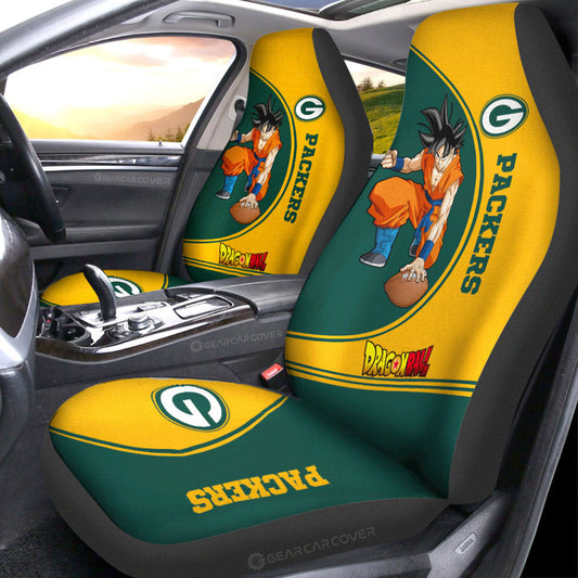 Green Bay Packers Car Seat Covers Goku Car Accessories For Fans - Gearcarcover - 1