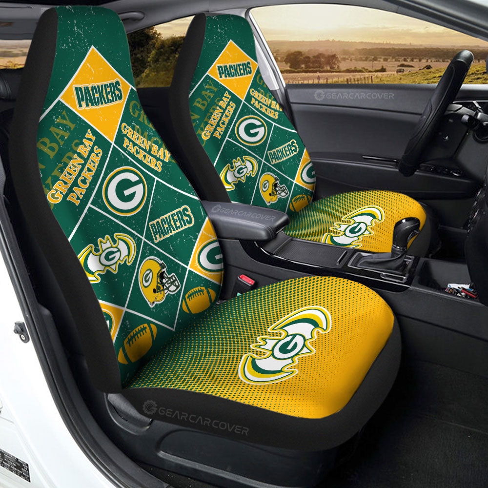Green Bay Packers Car Seat Covers Sporty Team Collection - Gearcarcover - 2