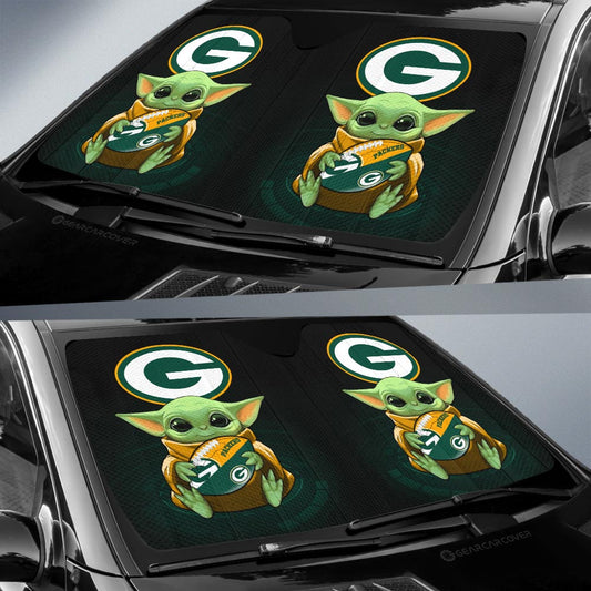 Green Bay Packers Car Sunshade Custom Car Accessories For Fan - Gearcarcover - 2