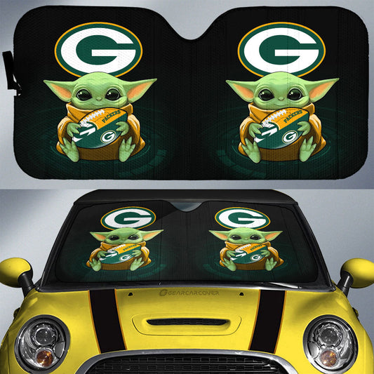 Green Bay Packers Car Sunshade Custom Car Accessories For Fan - Gearcarcover - 1