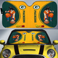 Green Bay Packers Car Sunshade Custom Car Accessories For Fans - Gearcarcover - 1