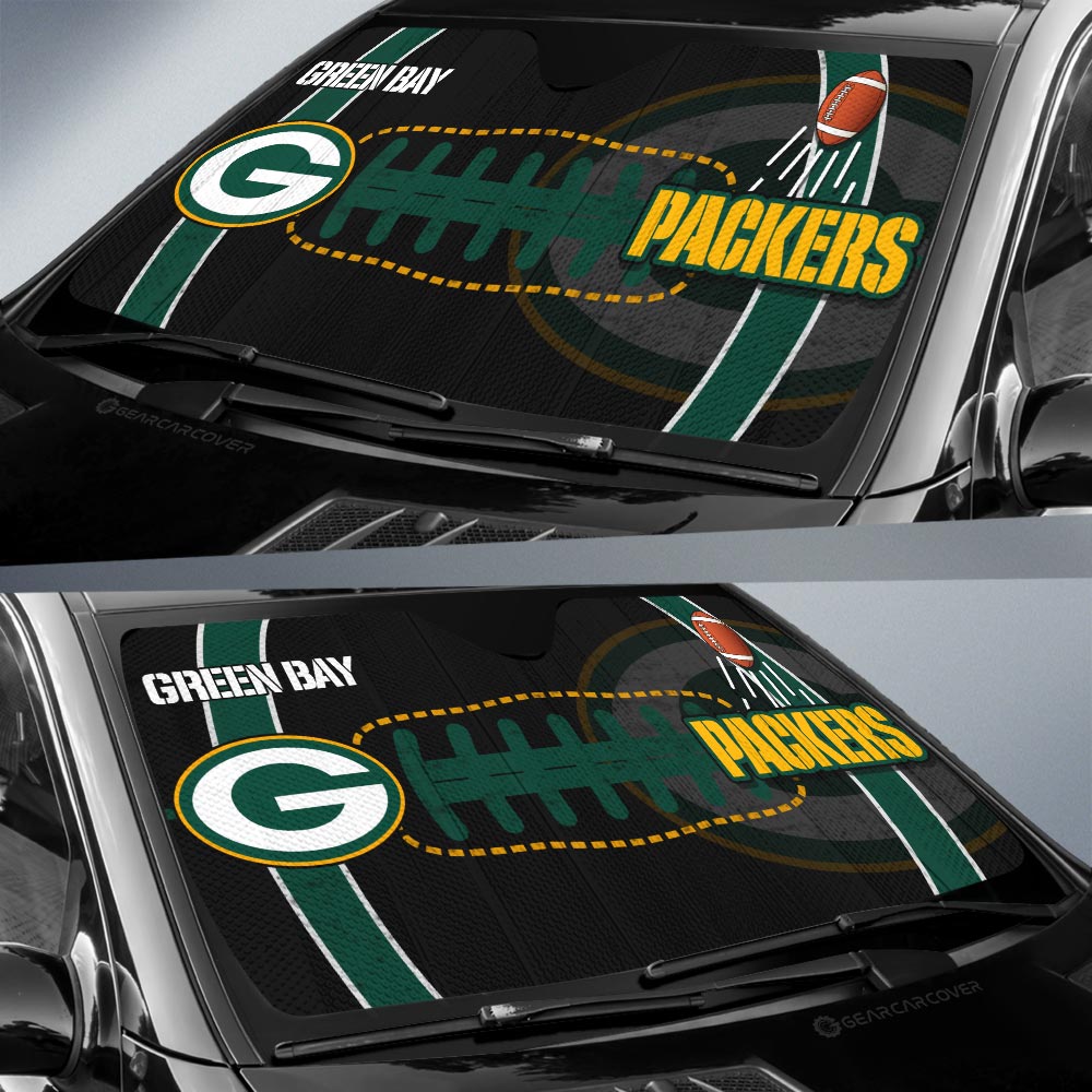 Green Bay Packers Car Sunshade Custom Car Accessories - Gearcarcover - 2