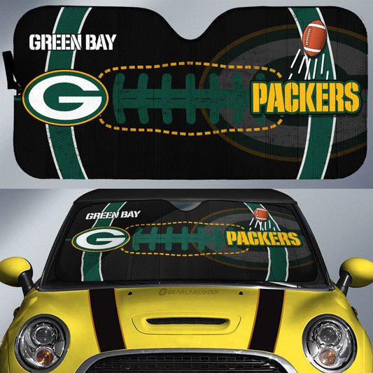 Green Bay Packers Car Sunshade Custom Car Accessories - Gearcarcover - 1