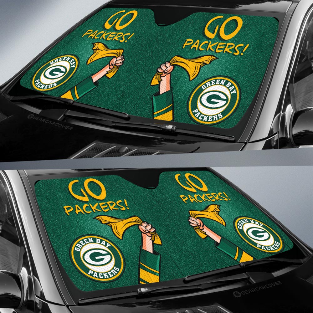 Green Bay Packers Car Sunshade Custom Car Accessories - Gearcarcover - 2