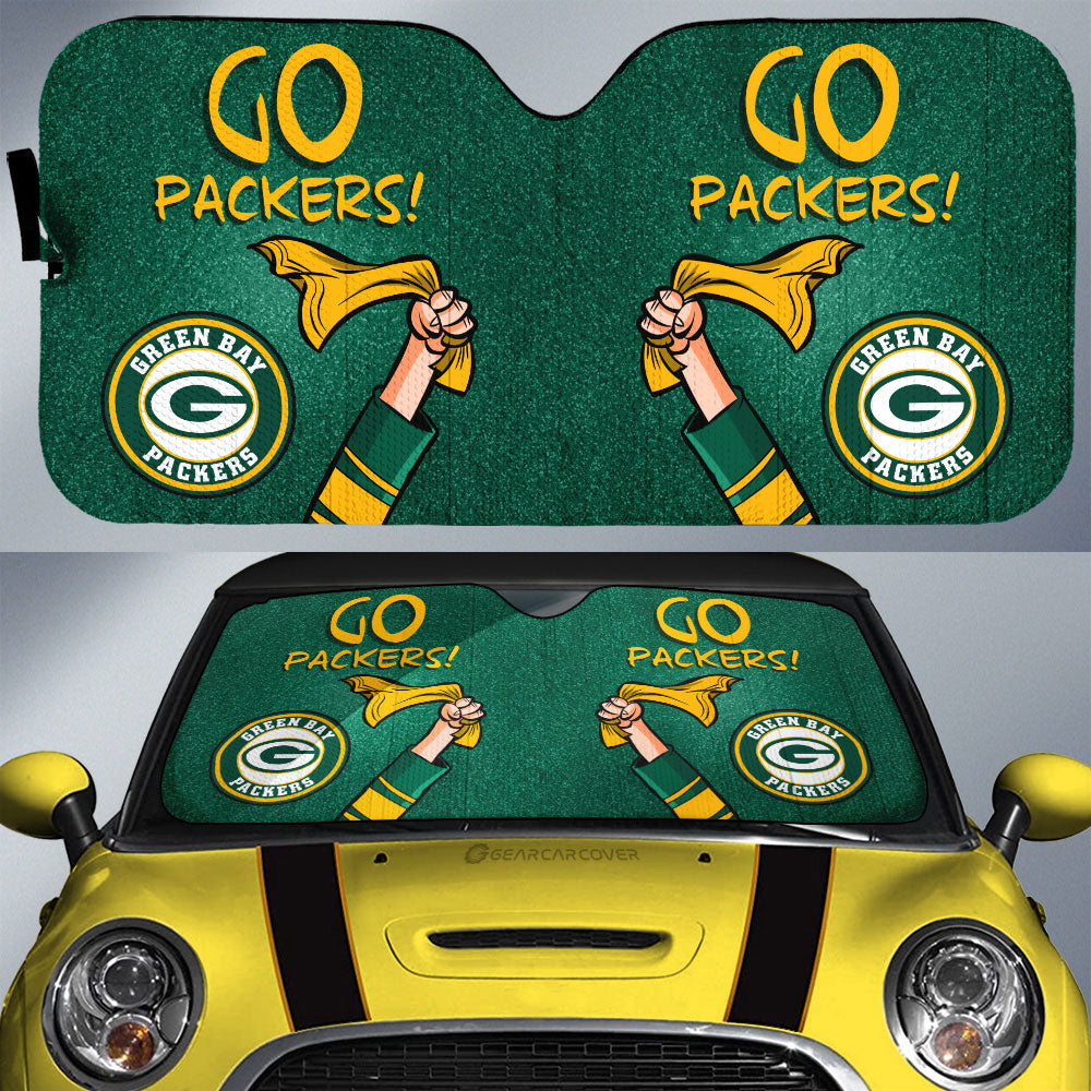 Green Bay Packers Car Sunshade Custom Car Accessories - Gearcarcover - 1