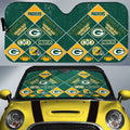 Green Bay Packers Car Sunshade Sporty Team Collection - Gearcarcover - 1