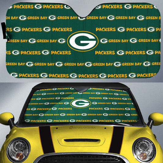 Green Bay Packers Car Sunshade Sporty Team Collection - Gearcarcover - 1