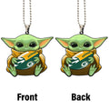 Green Bay Packers Ornament Baby Yoda Car Accessories - Gearcarcover - 4