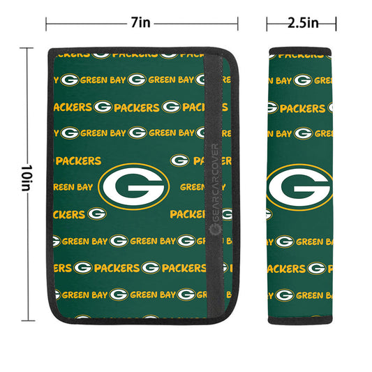Green Bay Packers Seat Belt Covers Sporty Team Collection - Gearcarcover - 1