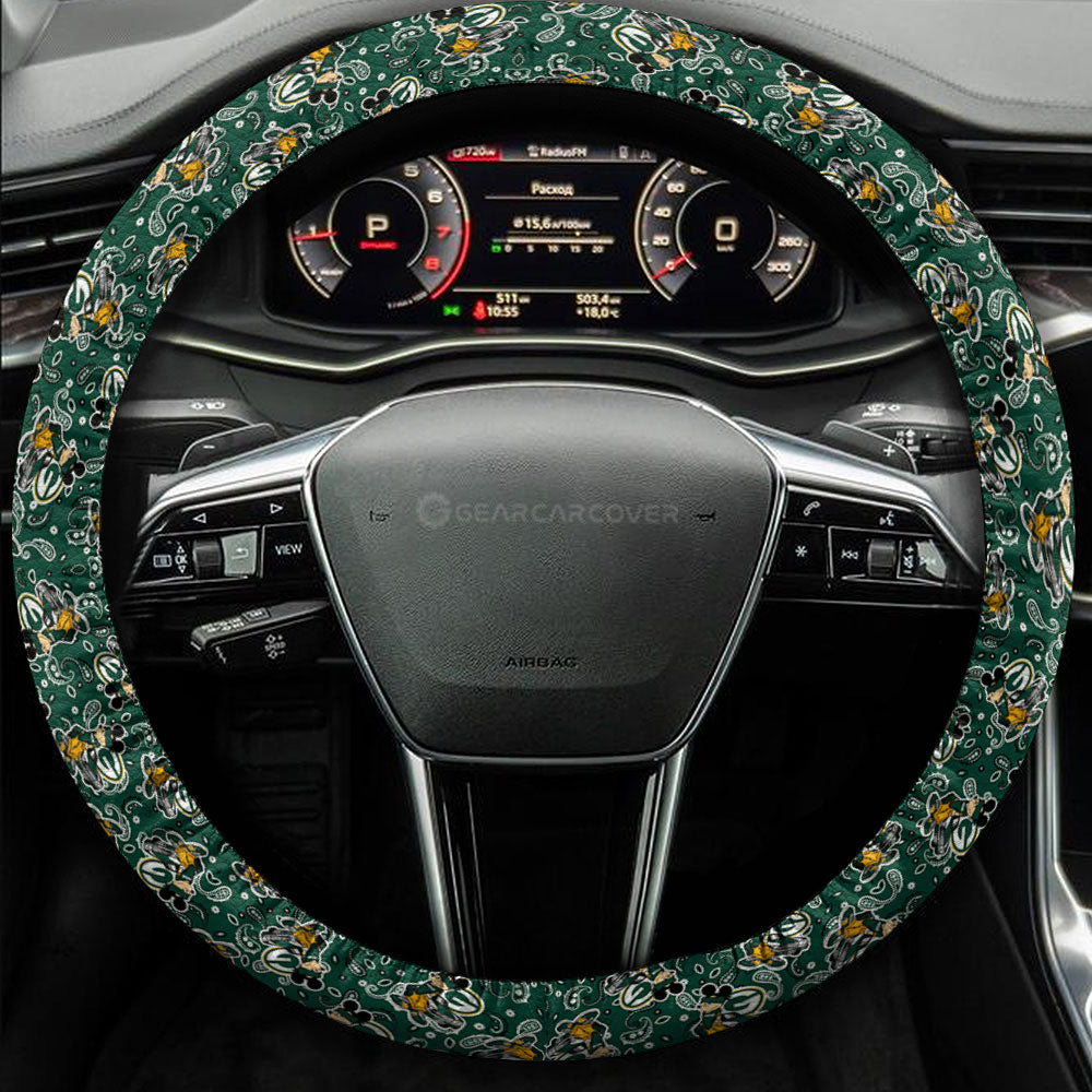 Green Bay Packers Steering Wheel Cover Cartoon Theme Collection - Gearcarcover - 3