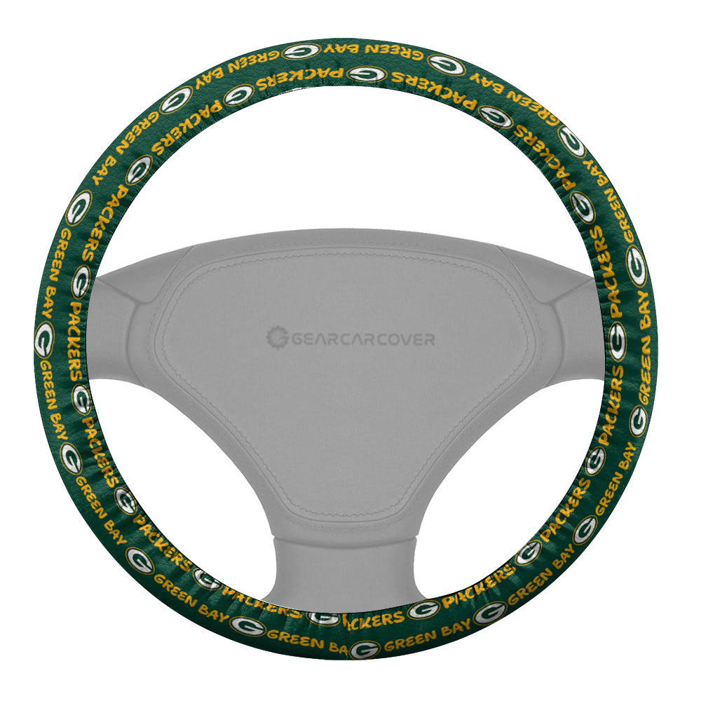 Green Bay Packers Steering Wheel Cover Sporty Team Collection - Gearcarcover - 2