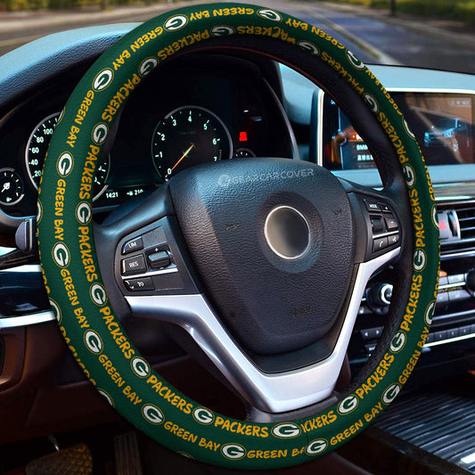 Green Bay Packers Steering Wheel Cover Sporty Team Collection - Gearcarcover - 1