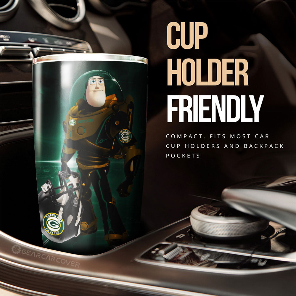 Green Bay Packers Tumbler Cup Custom Car Accessories For Fan - Gearcarcover - 3