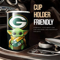 Green Bay Packers Tumbler Cup Custom Car Accessories For Fan - Gearcarcover - 3