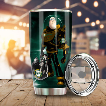 Green Bay Packers Tumbler Cup Custom Car Accessories For Fan - Gearcarcover - 1