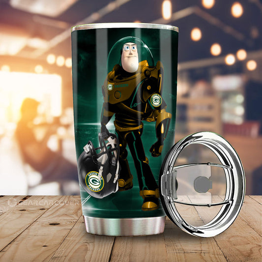 Green Bay Packers Tumbler Cup Custom Car Accessories For Fan - Gearcarcover - 1