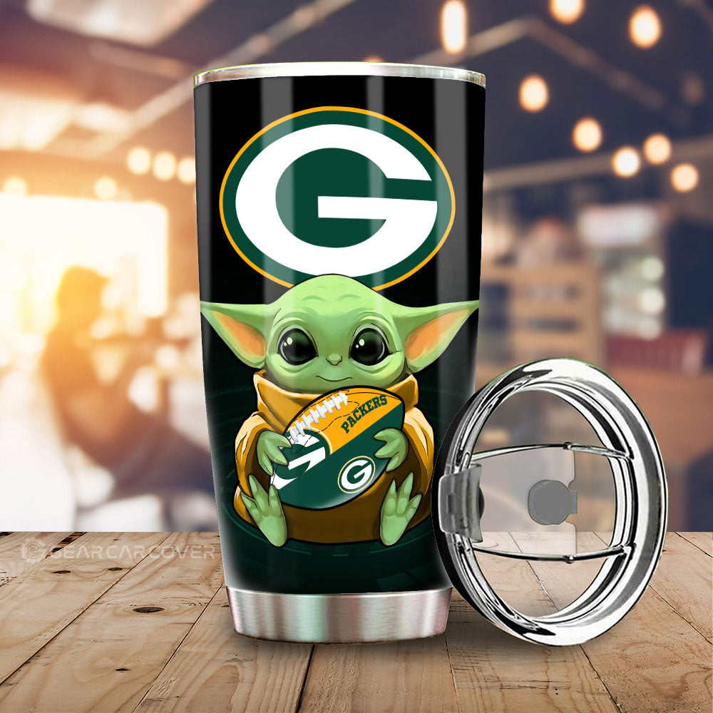 Green Bay Packers Tumbler Cup Custom Car Accessories For Fan - Gearcarcover - 1