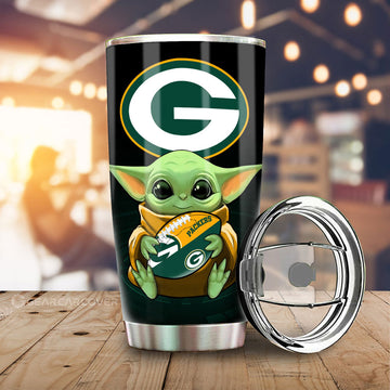 Green Bay Packers Tumbler Cup Custom Car Accessories For Fan - Gearcarcover - 1