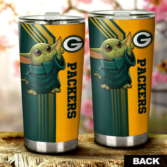 Green Bay Packers Tumbler Cup Custom Car Accessories - Gearcarcover - 2