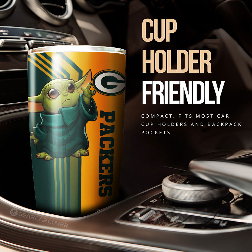 Green Bay Packers Tumbler Cup Custom Car Accessories - Gearcarcover - 3