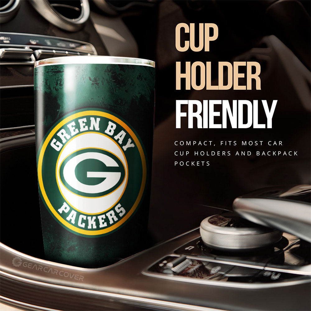 Green Bay Packers Tumbler Cup Custom Car Accessories - Gearcarcover - 3