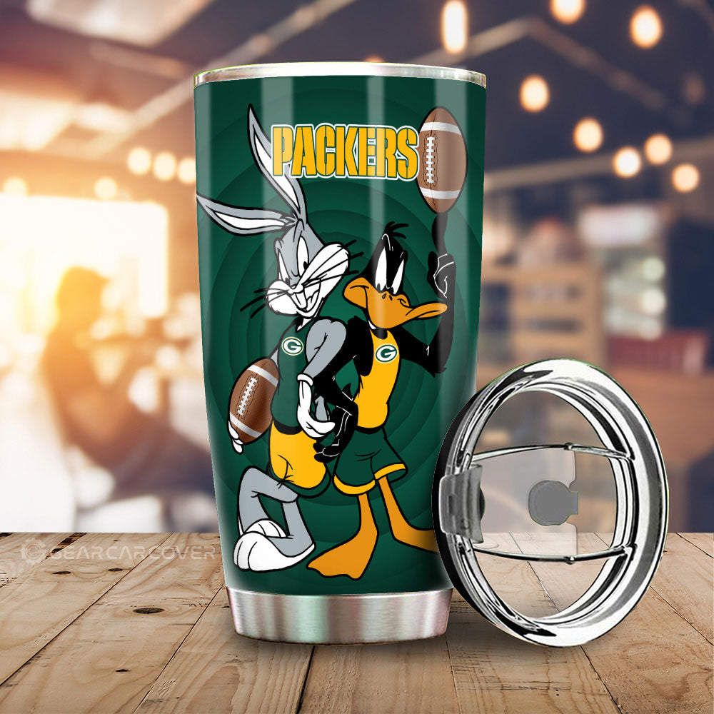Green Bay Packers Tumbler Cup Custom Car Accessories - Gearcarcover - 2