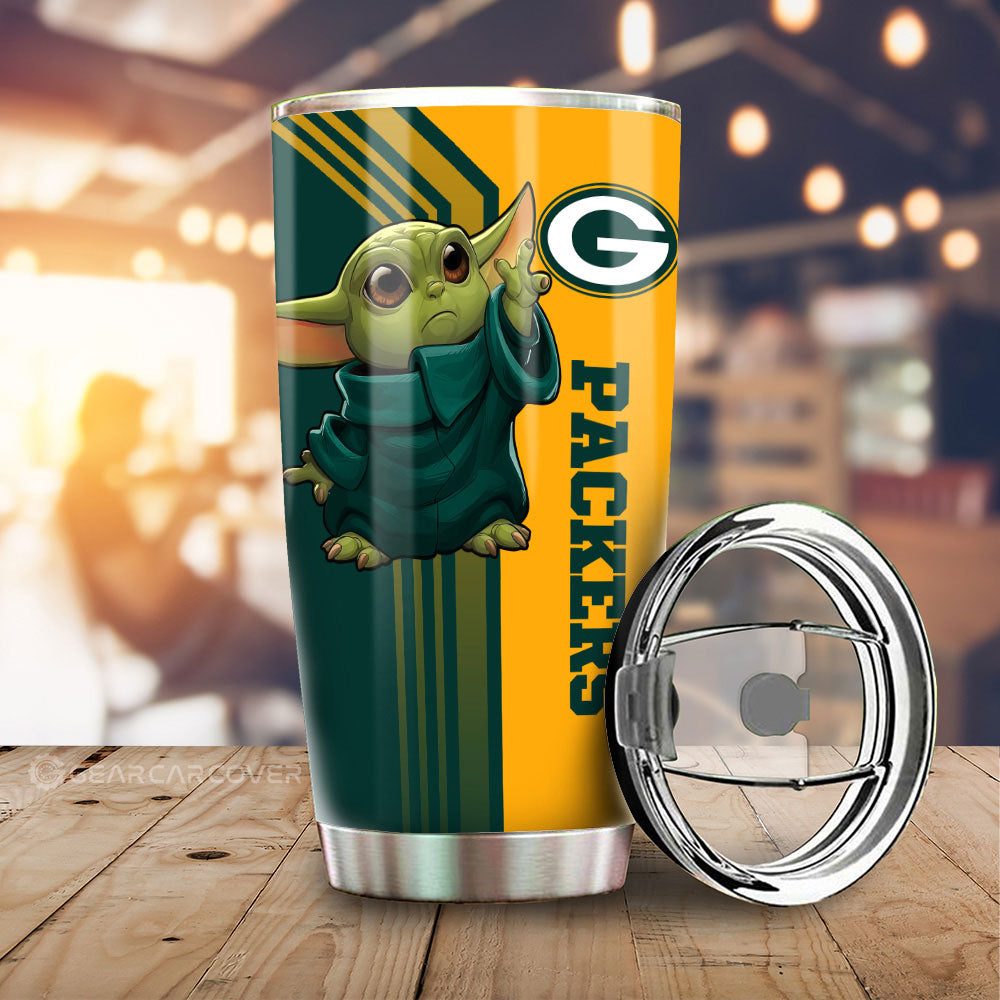 Green Bay Packers Tumbler Cup Custom Car Accessories - Gearcarcover - 1