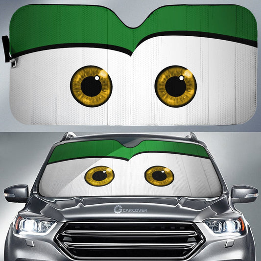Green Car Eyes Sun Shade Custom Cars Funny Car Accessories - Gearcarcover - 1
