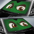 Green Challenging Car Eyes Sun Shade Custom Funny Car Accessories - Gearcarcover - 2