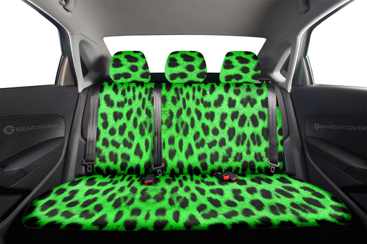 Green Cheetah Print Car Back Seat Covers Custom - Gearcarcover - 2