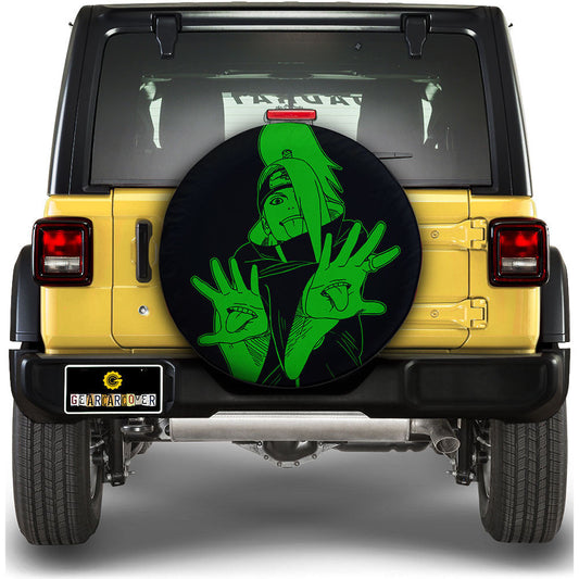 Green Deidara Spare Tire Cover Custom Anime - Gearcarcover - 1