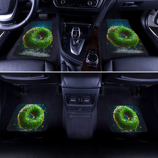 Green Donuts Car Floor Mats Custom Girly Pattern Car Accessories - Gearcarcover - 2