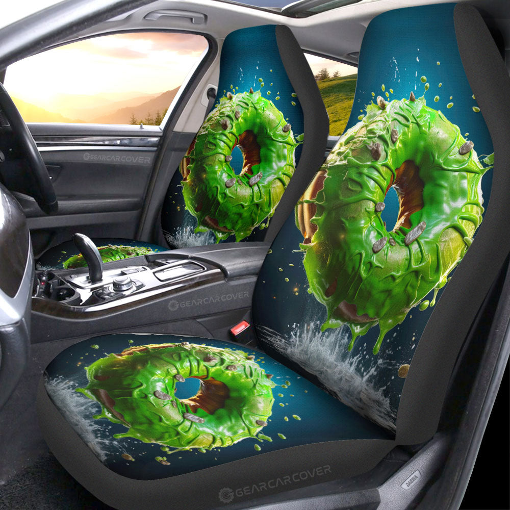 Green Donuts Car Seat Covers Custom Girly Pattern Car Accessories - Gearcarcover - 1
