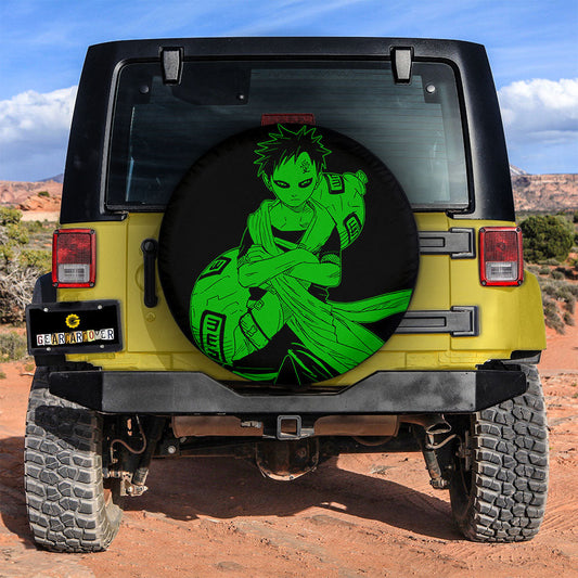 Green Gaara Spare Tire Cover Custom Anime - Gearcarcover - 2