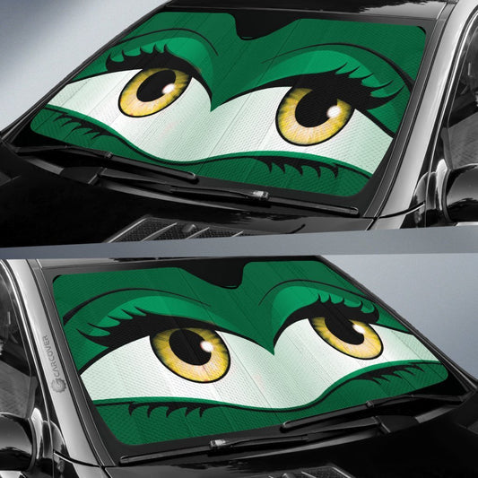Green Glam Car Eyes Sun Shade Custom Cute Eyes Car Accessories - Gearcarcover - 2