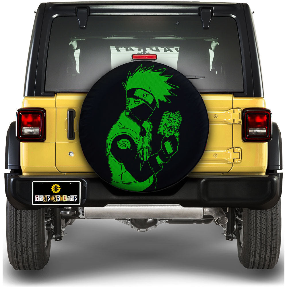 Green Kakashi Spare Tire Cover Custom Anime - Gearcarcover - 1