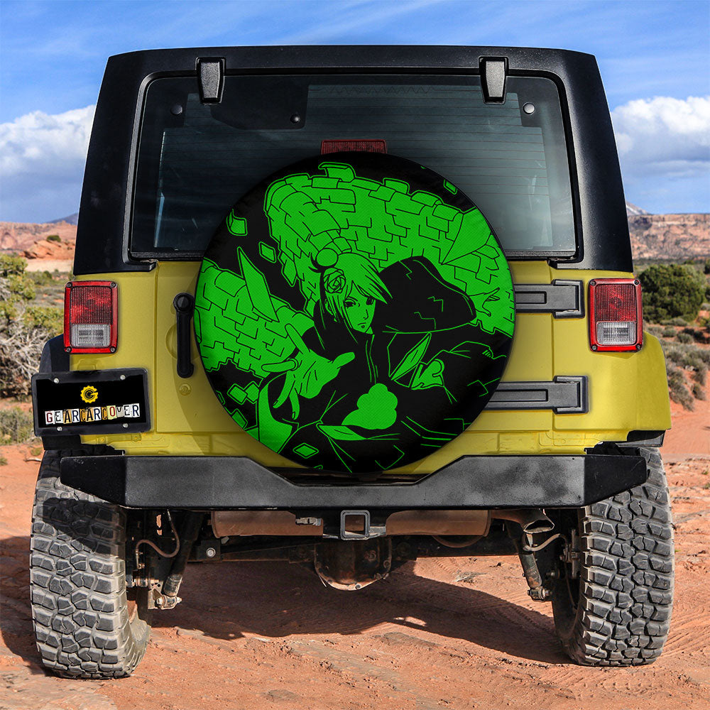 Green Konan Spare Tire Cover Custom Anime - Gearcarcover - 2