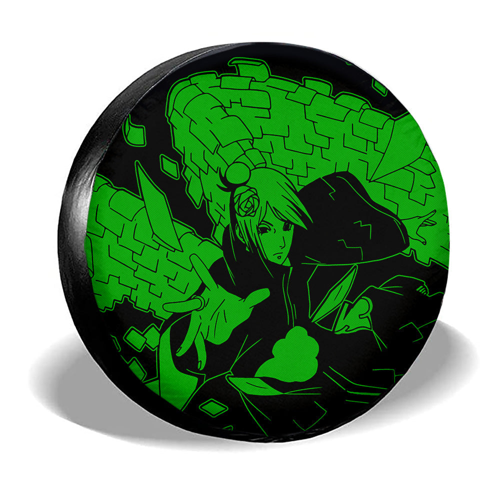 Green Konan Spare Tire Cover Custom Anime - Gearcarcover - 3