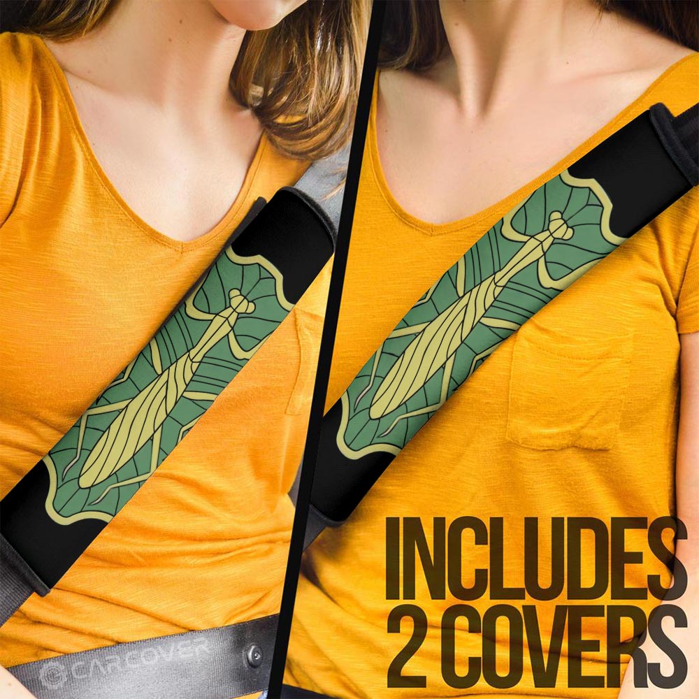 Green Mantis Seat Belt Covers Custom Car Accessories - Gearcarcover - 3