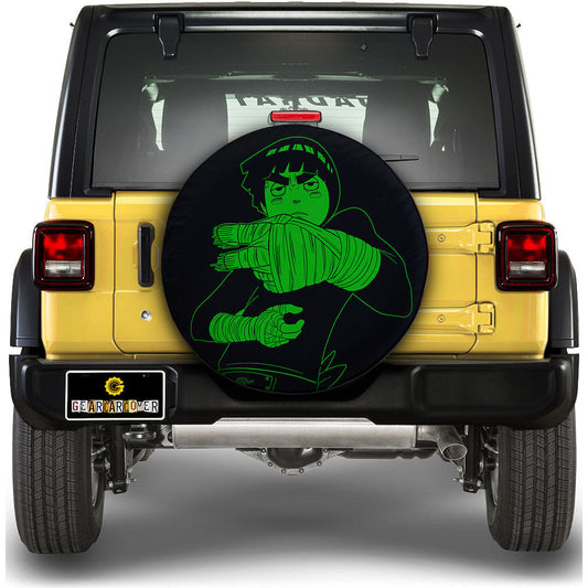 Green Rock Lee Spare Tire Cover Custom Anime - Gearcarcover - 1