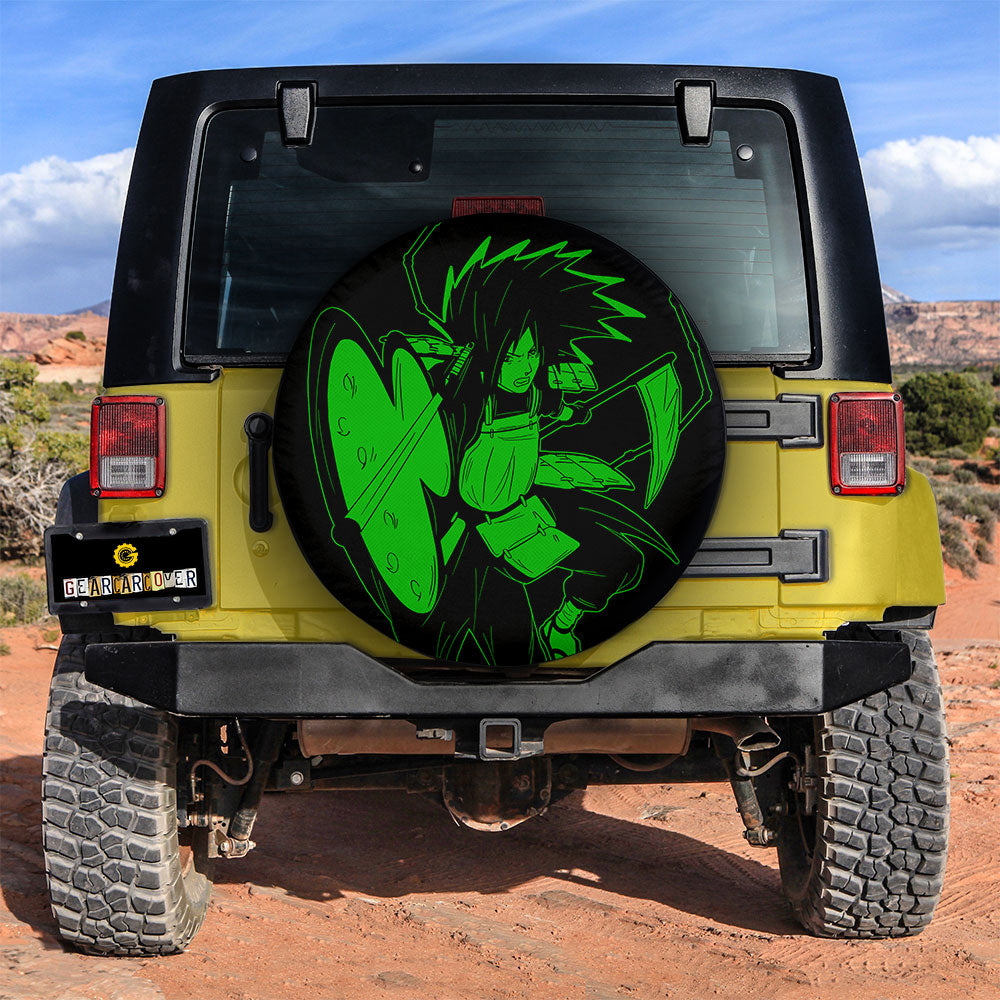 Green Uchiha Madara Spare Tire Cover Custom Anime - Gearcarcover - 2