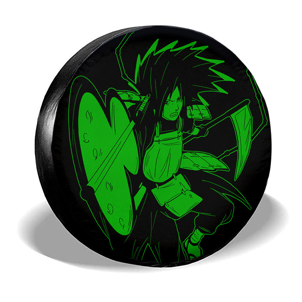 Green Uchiha Madara Spare Tire Cover Custom Anime - Gearcarcover - 3