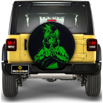 Green Uchiha Sasuke Spare Tire Cover Custom NRT - Gearcarcover - 1