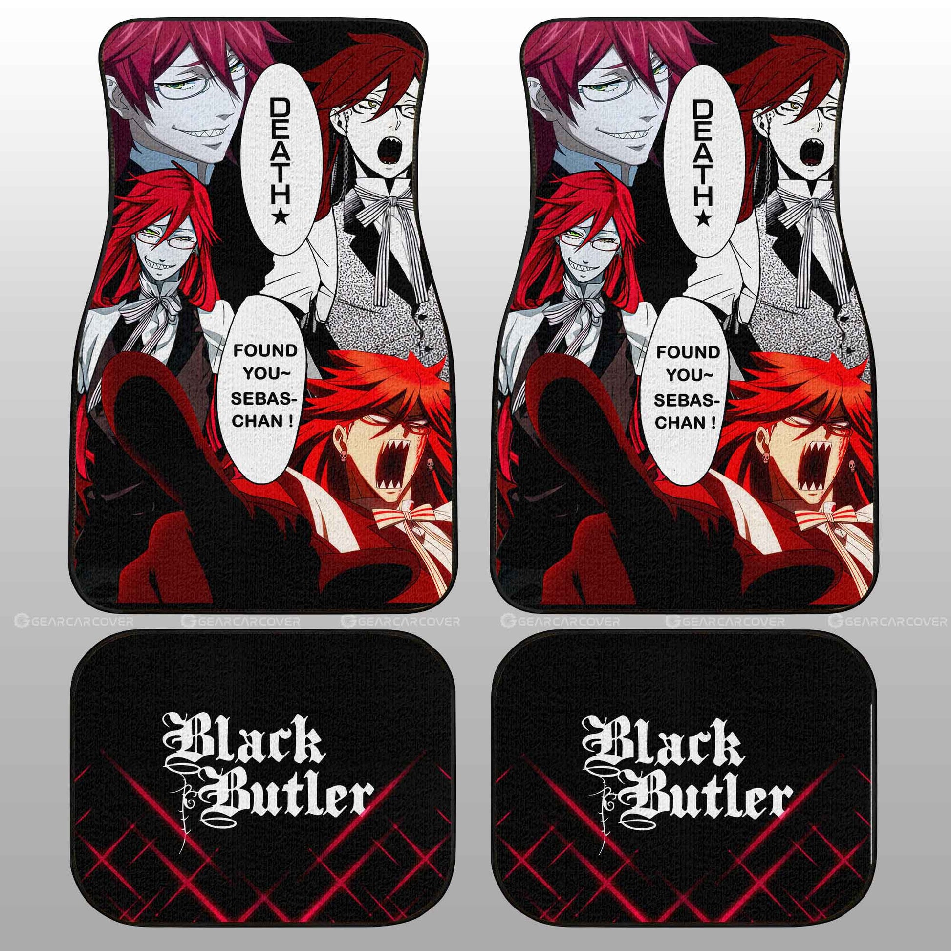 Grell Sutcliff Car Floor Mats Custom Black Butler Car Accessories - Gearcarcover - 2