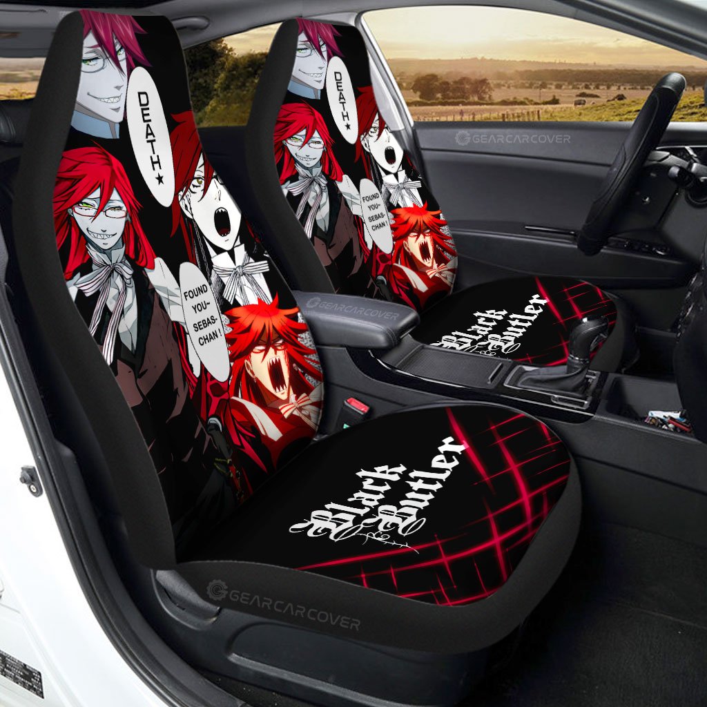 Grell Sutcliff Car Seat Covers Custom Black Butler Car Accessories - Gearcarcover - 1